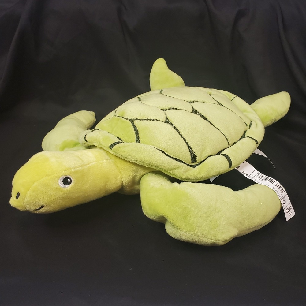 Ikea Plush Sea‎ Turtle Blavingrad Stuffed Animal Green Soft Toy Lovey 17" Pillow